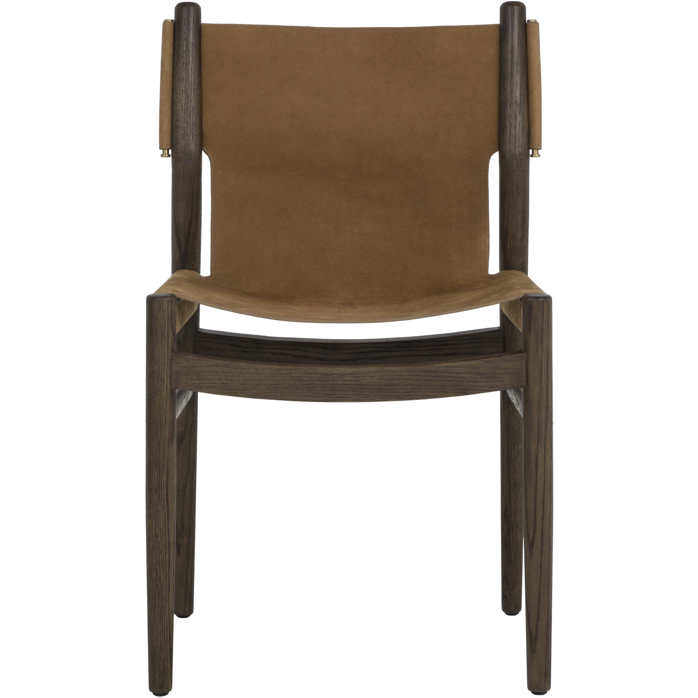 Argus Nubuck Caramel Leather Dining Chair